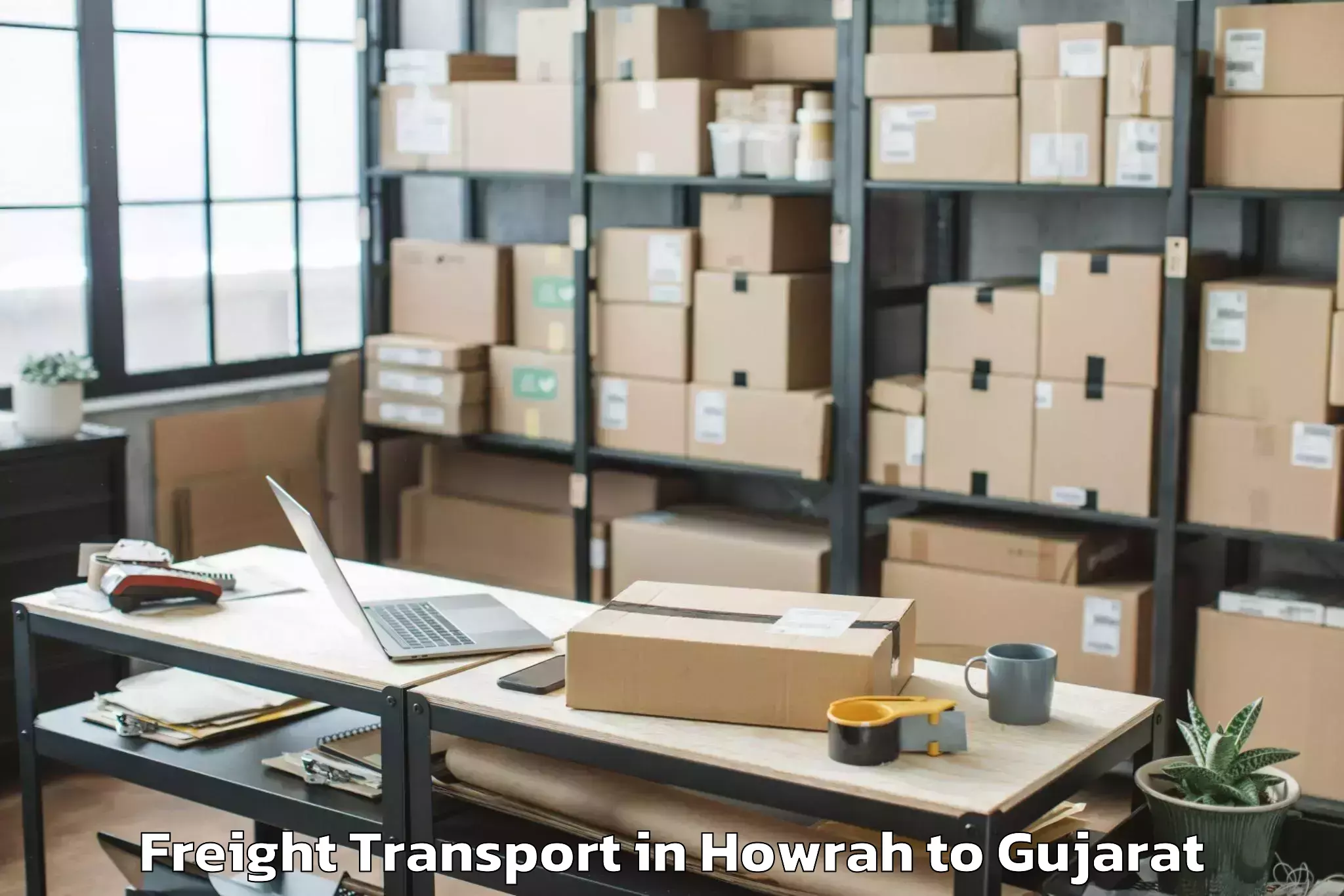 Discover Howrah to Khambhalia Freight Transport